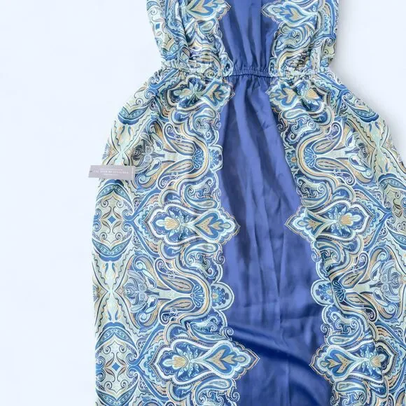 Lane Bryant Women's Sleek Satin Halter-Neck Maxi Dress Boho 18W NWT - Picture 3 of 6